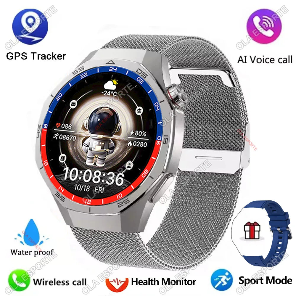 2025 New Watch 5 Pro Smart Watch 1.5“ AMOLED Screen NFC GPS Tracker BT Call Health Waterproof Men Women For Android