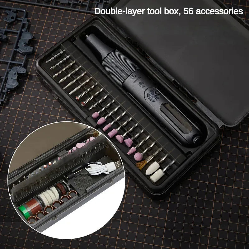 CreationSpace 8V Lithium Electric Grinding Set – Handheld Grinder for Wood Carving, Polishing & Cutting MS0101A