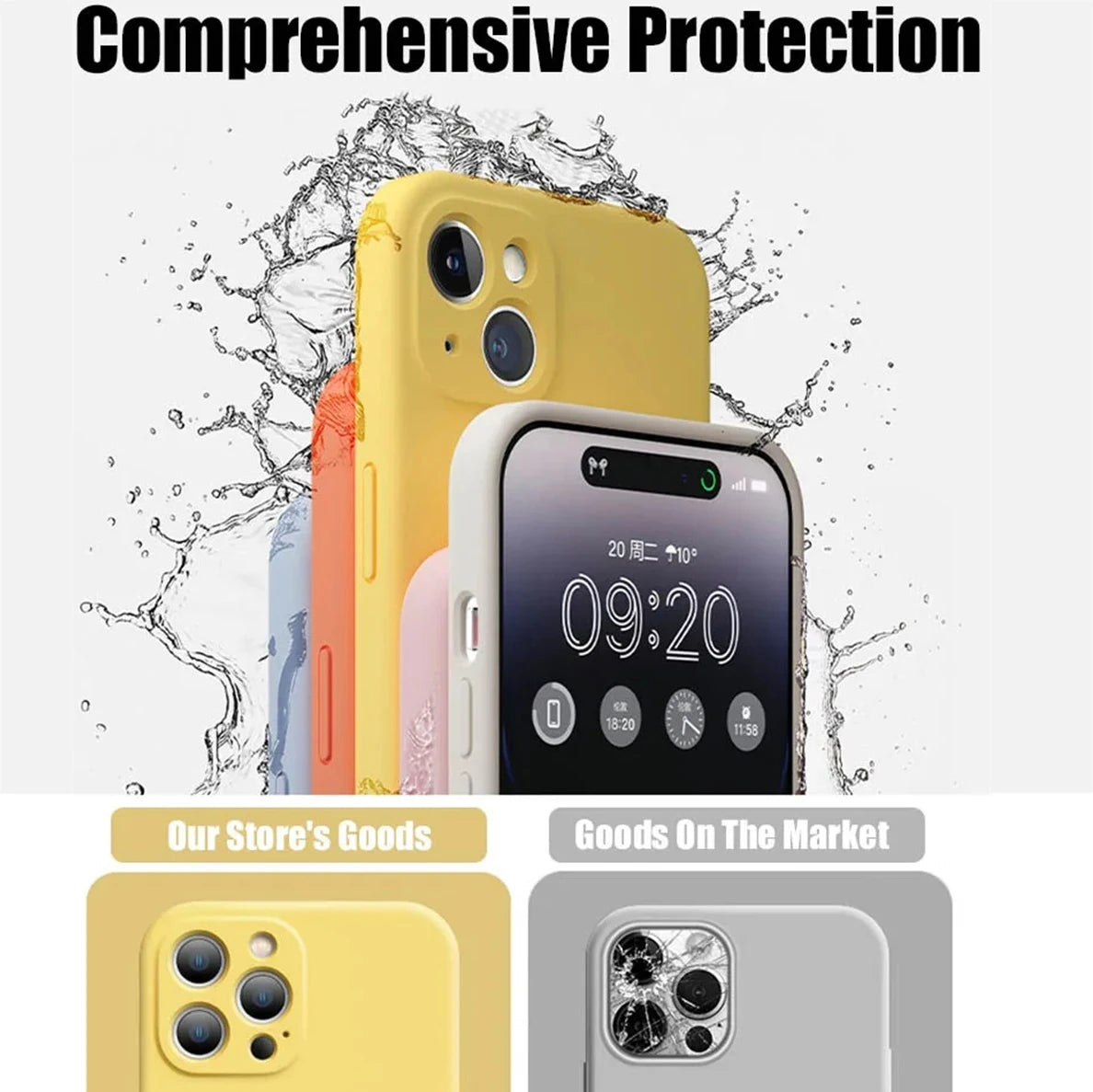New Yellow iphone Case For Apple iPhone 16 15 14 13 12 11 Pro Max 12 13 Mini X XR XS SE 7 8 14 15 16 Plus Liquid Silicone