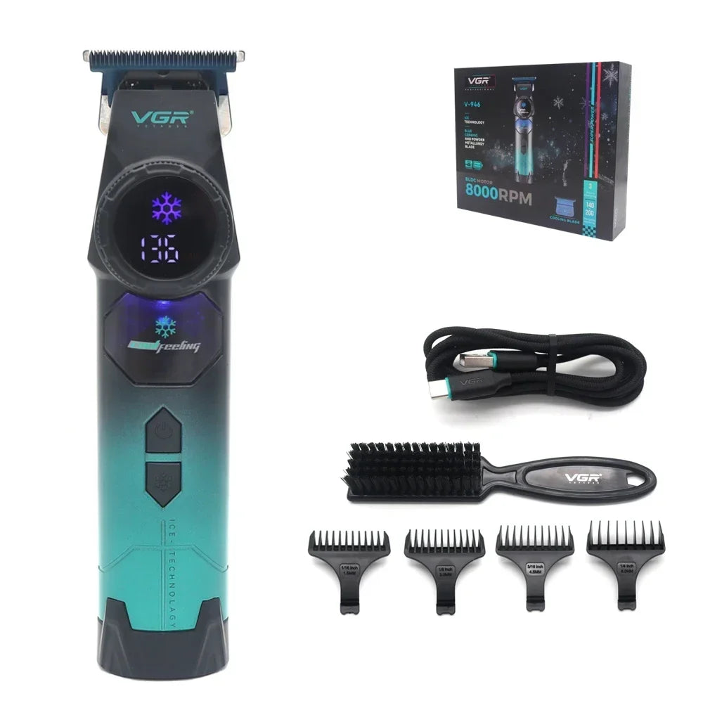 New Professional Hair Trimmer – Electric Razor, Beard Cutter & Barber Mower