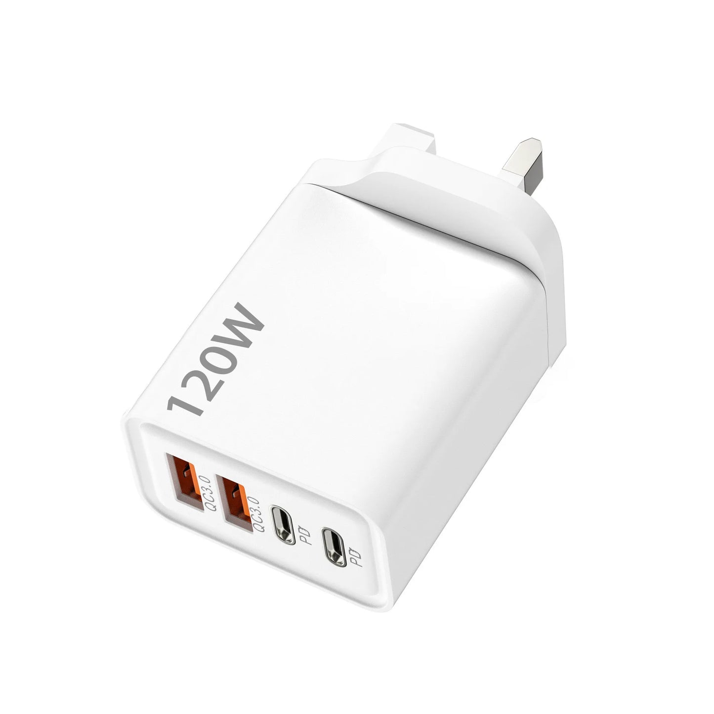 120W 4 Ports USB Type C Charger 10A Fast Data Cable USB Phone PD for Samsung IPhone Xiaomi Wall Charger