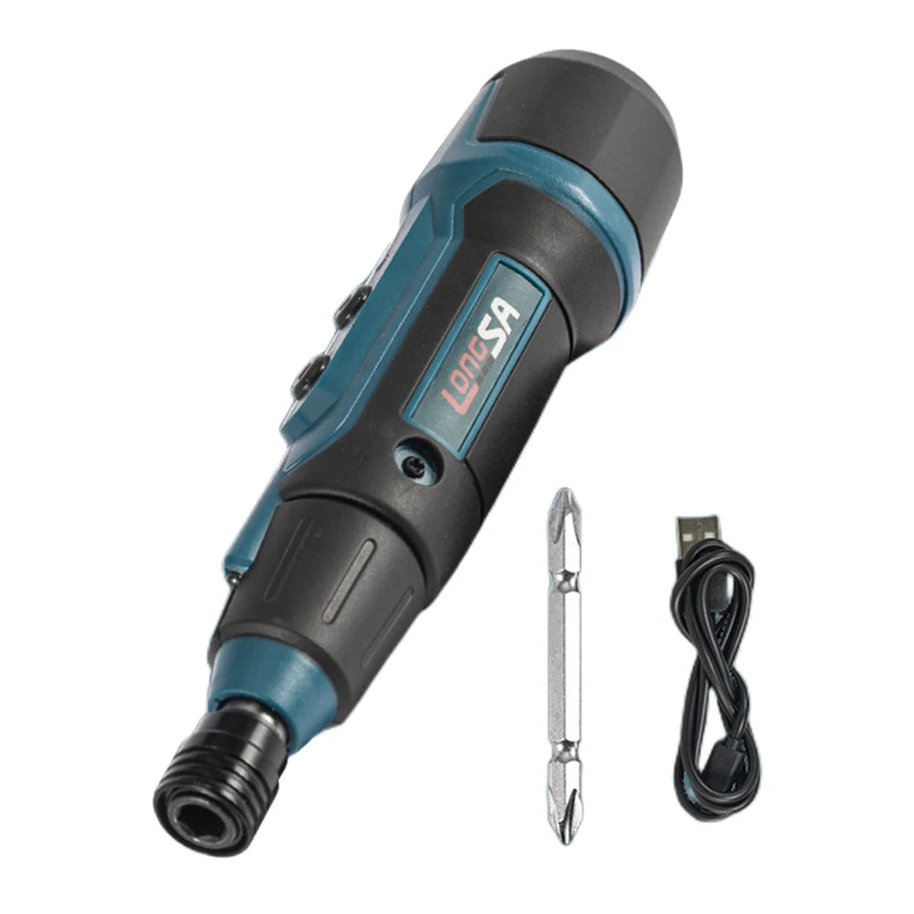 3.6V USB Rechargeable Electric Screwdriver – 200RPM, 2Nm Torque with Flashlight for Home & DIY