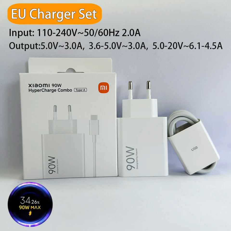 90w Xiaomi Charger Original Mi 14 Ultra Hyper Turbo  Super Fast Charging Cable Xiao Mi Redmi Note 13 Pro Lite 12 S
