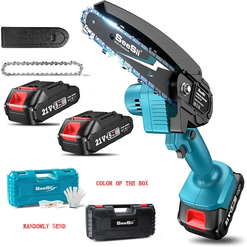 Seesii 6" Cordless Mini Chainsaw – Makita 18V Battery Compatible