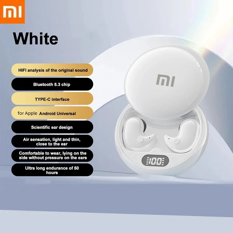 Xiaomi Y36 Sleep Mini Invisible Earphones with Mic Sports Stereo Bluetooth 5.3 Ipx5 Waterproof