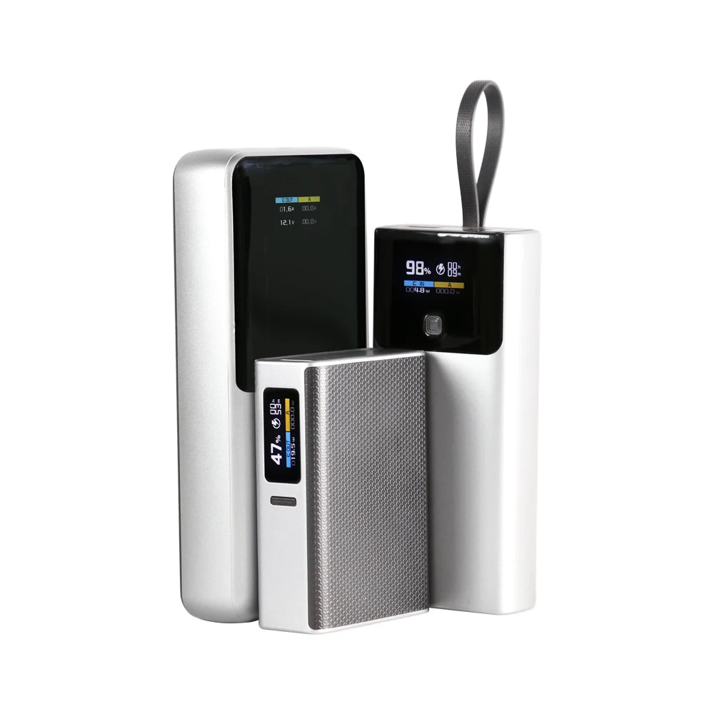 PD20W DIY Powerbank Kit TFT Color Screen No Battery 10000mah 21700/18650 Install Welding With Line 22.5W Fast Charging Case