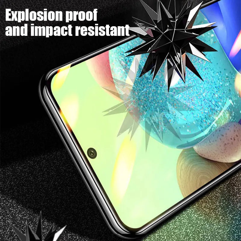 3Pcs Full Tempered Glass For Samsung Galaxy A05 A15 A25 A35 A55 S20FE A03 A13 A53 A72 A71 A51 A54 A14 A34 Screen Protector Glass