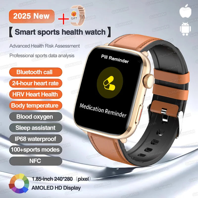 2025 Series 10 Thinstant classic Smart Watch Men Bluetooth Call AMOLED Screen NFC IP68 GPS Sport Health Tracker Women