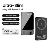 MagSafe 10000mAh Ultra Slim Power Bank with Magnetic Wireless 20W Fast Charging for iPhone Samsung Xiaomi iWatch