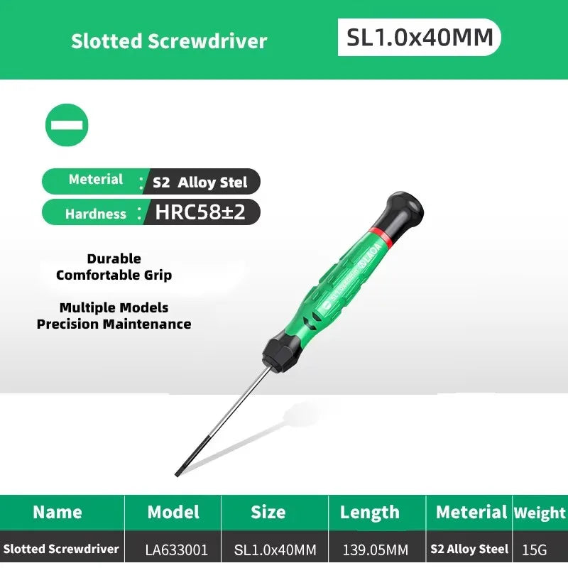 LAOA 1pcs precision screwdriver SL1.0-4.0  phillips mini  phillips plum blossom T5-T20
