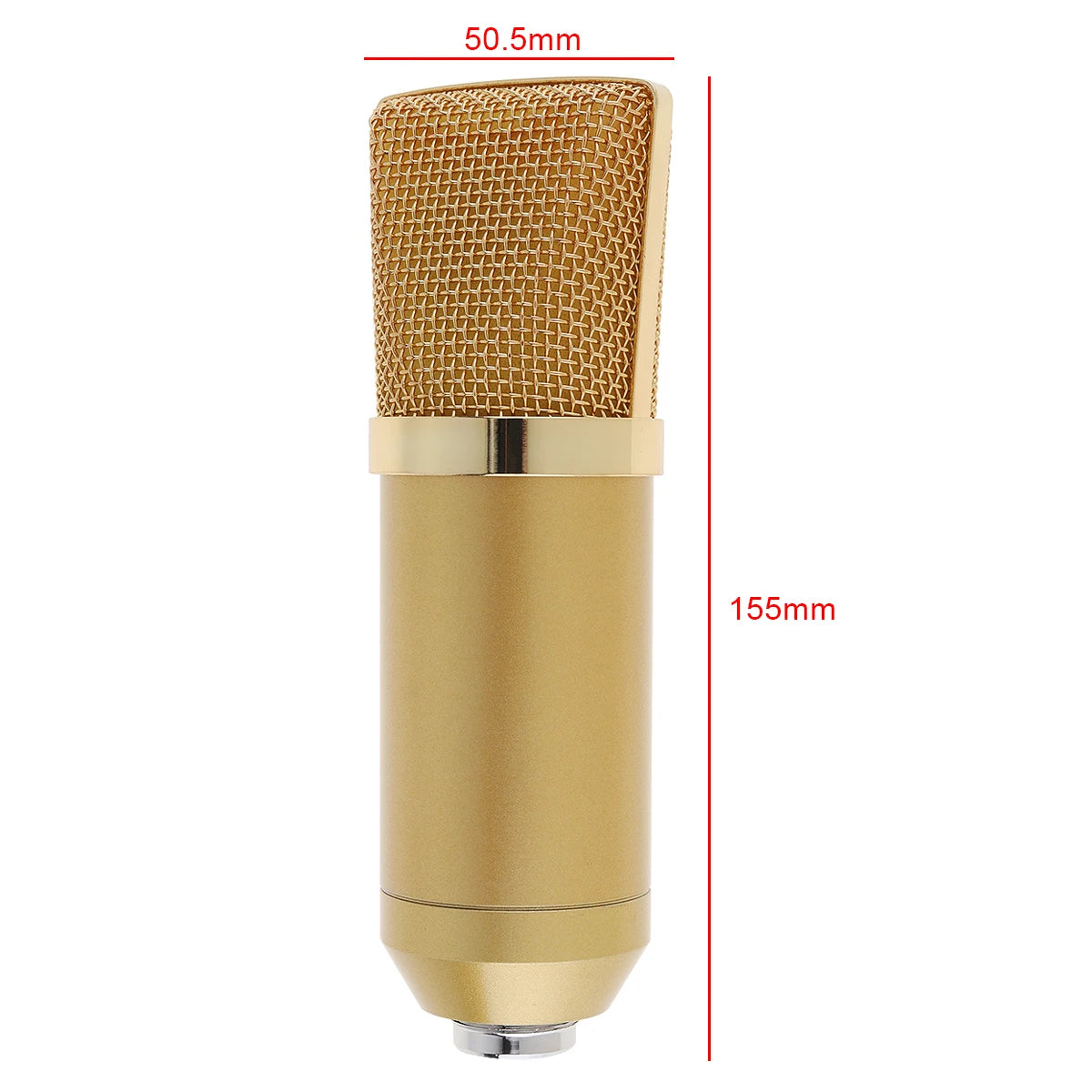 Professional BM-700 Metal Condenser Microphone – Gold-Plated Large Diaphragm for Studio & KTV