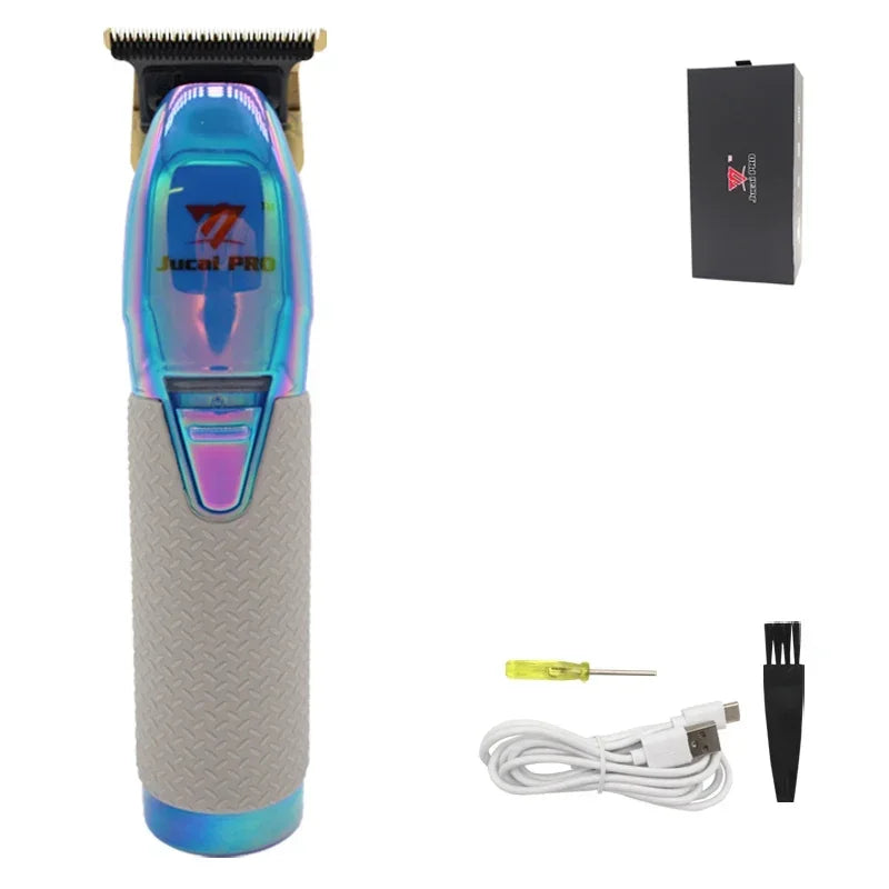JUCAI Pro Wireless Hair Clipper – 0 Tooth Pitch, 7200RPM, Ultra-Thin Design