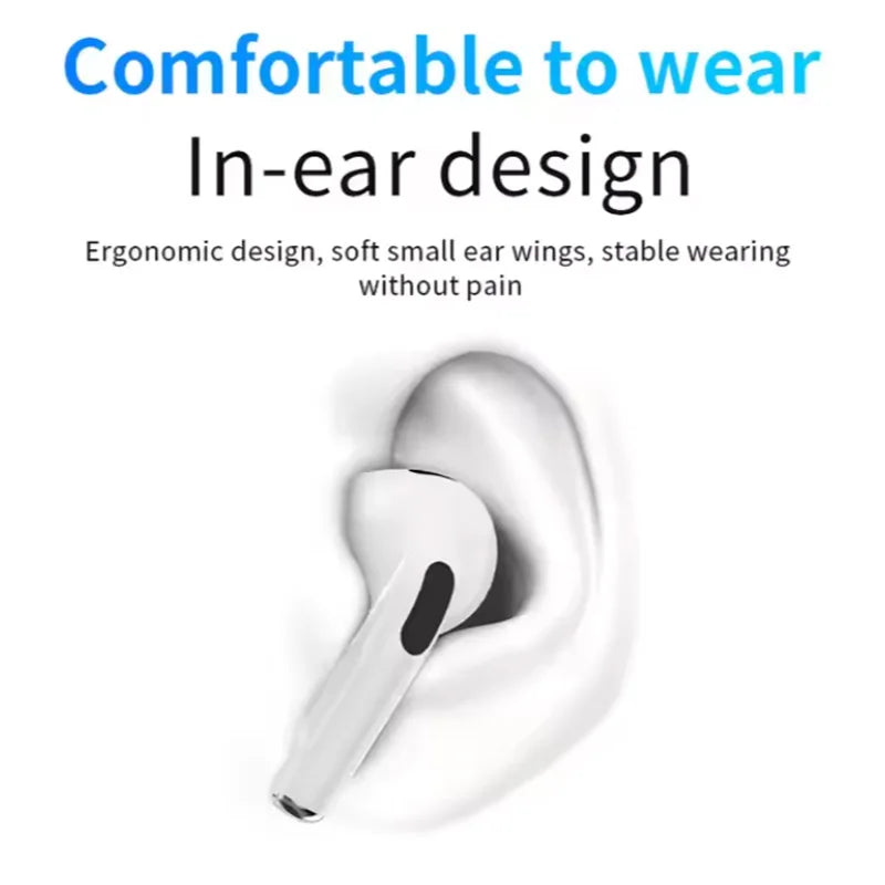 A8 Pro wireless headphones, touch-controlled LED display, noise-cancelling headphones, long-lasting battery, built-in microphone
