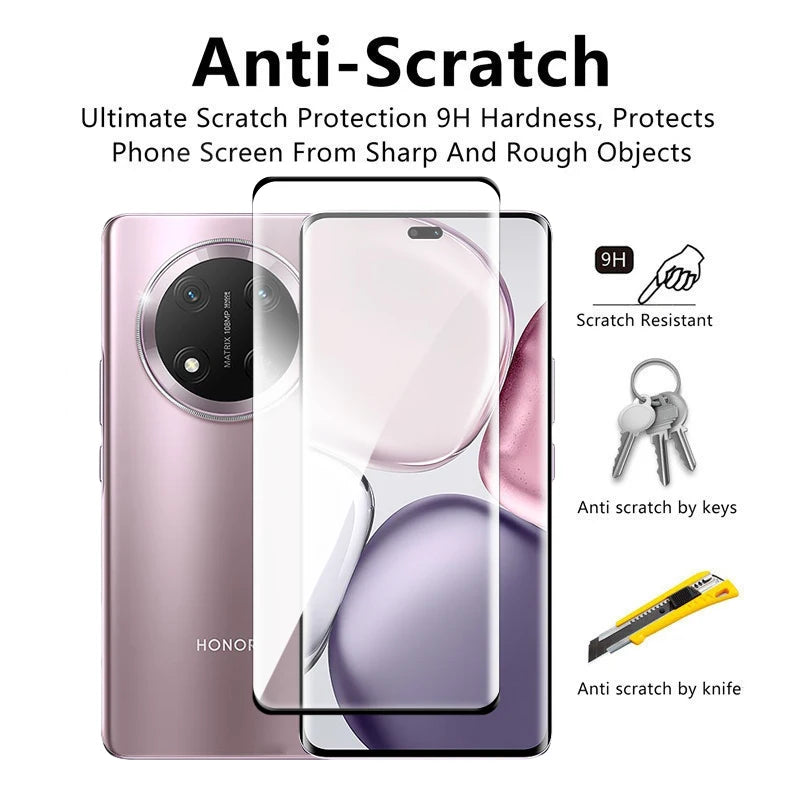 For Honor Magic7 Lite 5G Glass 3D Curved Full Cover Screen Protector Honor Magic 5 6 7 Lite Tempered Glass For Magic7 Lite Film