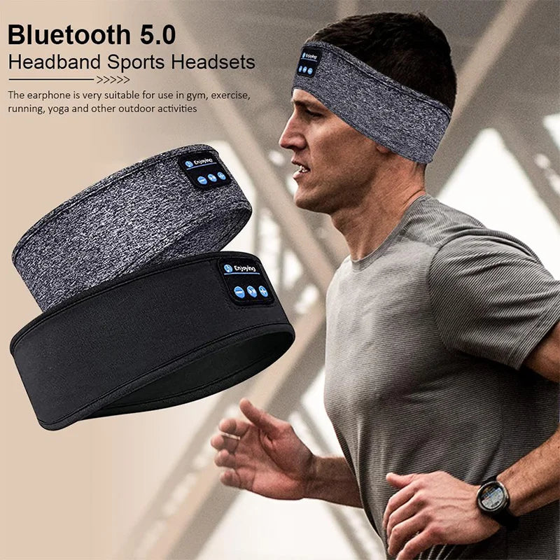 Fone Bluetooth Earphones Sports Sleeping Elastic Wireless Music Eye Mask Wireless Bluetooth Headband