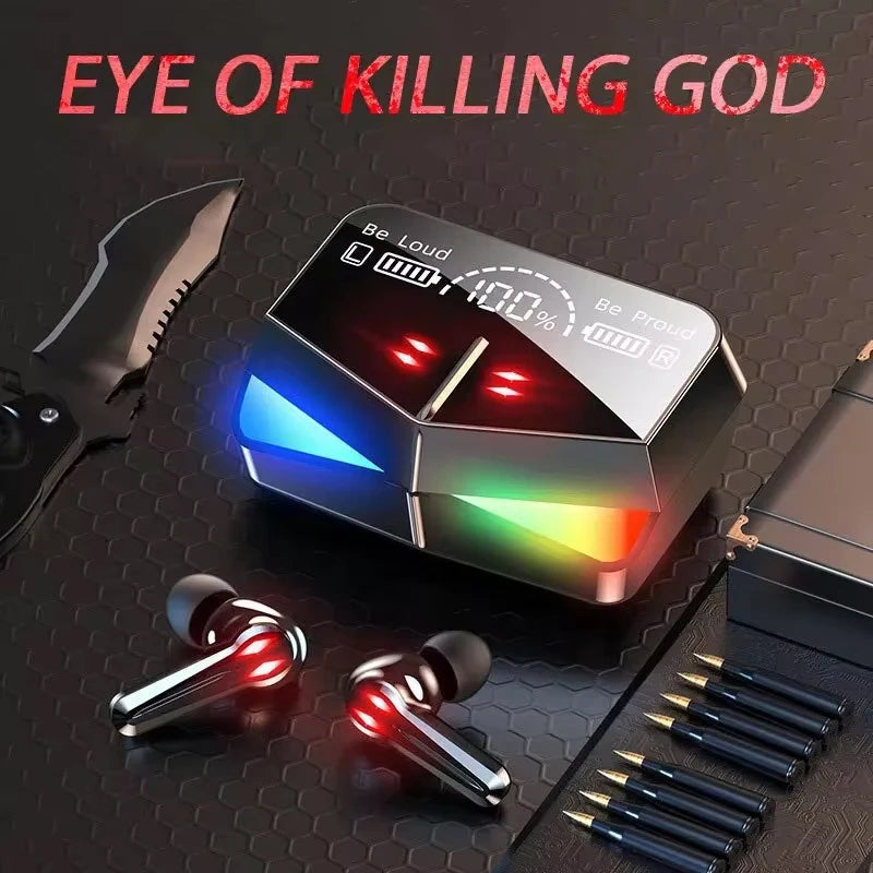 TWS Wireless Bluetooth Headset Gamer LED Digital Display with Mic Wireless Stereo Hifi