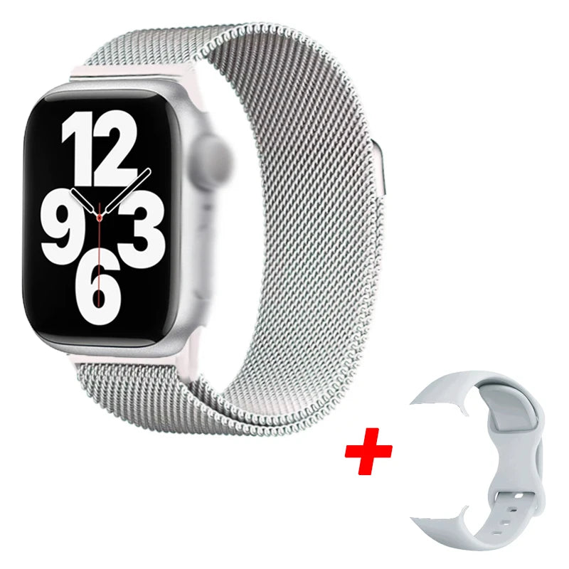 Smart Watch I10 Pro Max Metal Strap Sport Fitness Tracker Custom Dial  Apple Phone For Android IOS