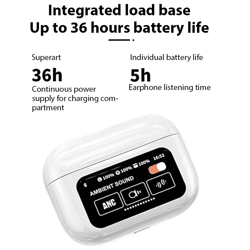 2025 TWS A9 Pro Fone Bluetooth Earphones Wireless Headphones with Mic Touch Control Wireless Bluetooth Headset Pro Earbuds