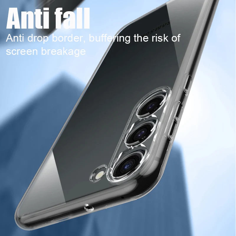 Clear Phone Case For Samsung Galaxy A54 A34 A14 A05 A05S A15 A35 A55 5G Soft Silicone For Samsung A56 A36 A26 A16 A06