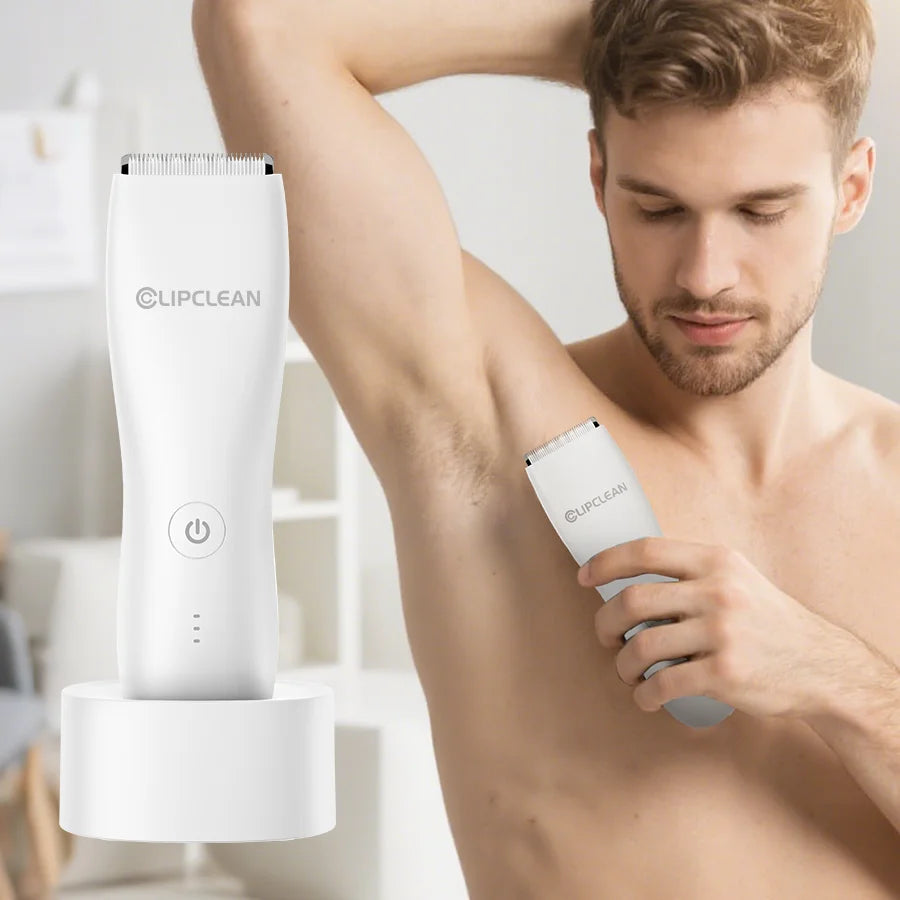 Men’s Waterproof Body Trimmer – Skin-Safe Blades, 90Min Cordless Grooming Kit