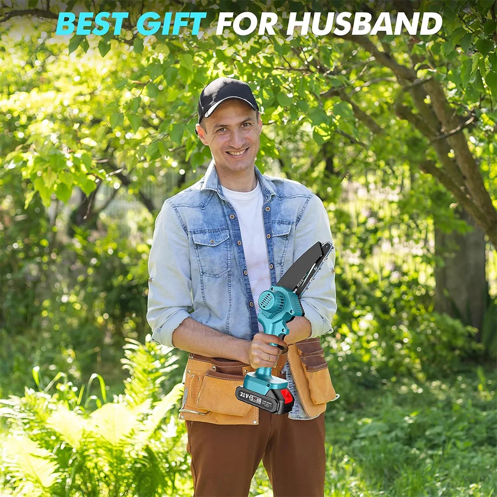 Seesii 6" Cordless Mini Chainsaw – Makita 18V Battery Compatible