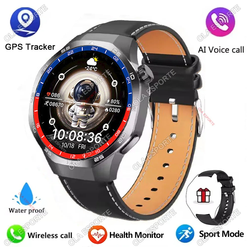 2025 New Watch 5 Pro Smart Watch 1.5“ AMOLED Screen NFC GPS Tracker BT Call Health Waterproof Men Women For Android