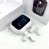 New arrival full-color touch screen a9pro noise reduction bluetooth headset suitable for in-ear wireless headphones with super