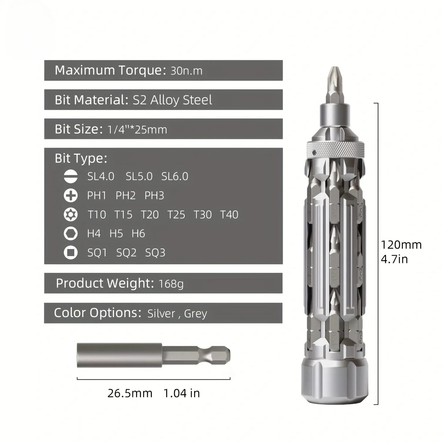 VMAN 18-in-1 Magnetic Screwdriver Set – Compact & Portable for Multiple Applications