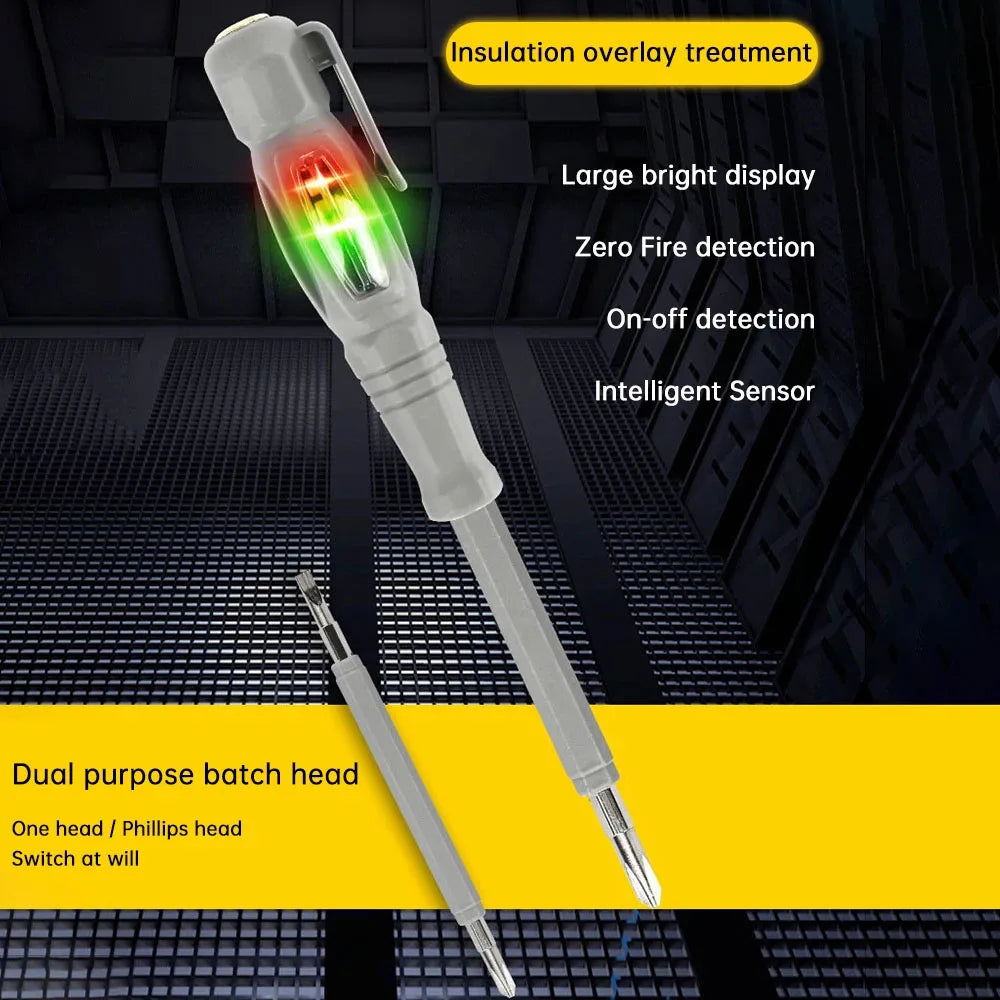 Multi Magnetic Screwdriver Handheld Voltage Tester Pen AC24-250V Zero Line Induction Detection Handtool