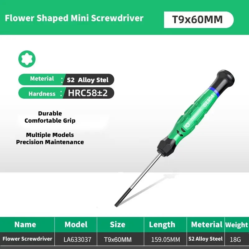 LAOA 1pcs precision screwdriver SL1.0-4.0  phillips mini  phillips plum blossom T5-T20