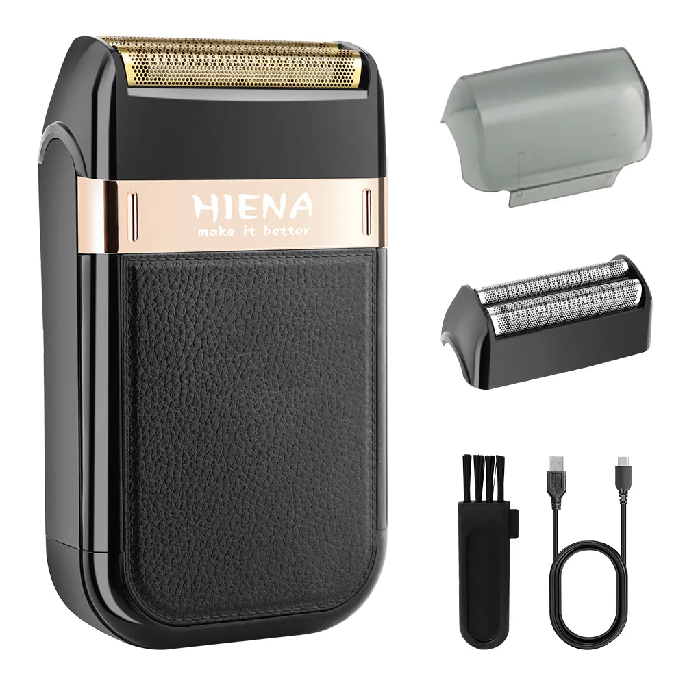HIENA Professional Electric Shaver for Men – Rechargeable Hair Clipper with Metal Housing