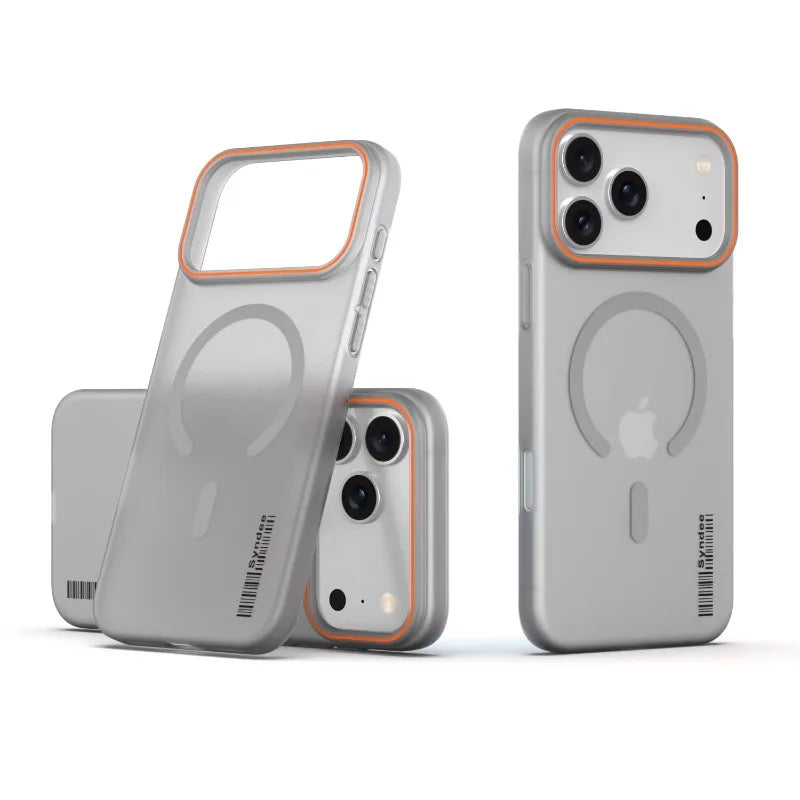 Popular Candy Colour PC Frosted Magnetic Charging Phone Case For IPhone 17 Air Pro Max Anti-Drop Translucent Matte Protect