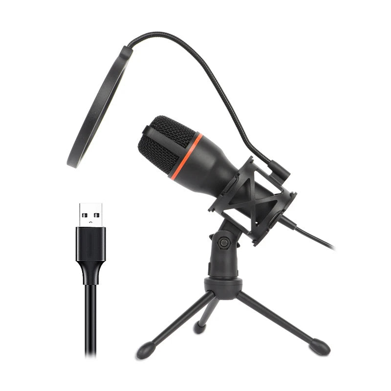 RGB USB Condenser Microphone – Pro Mic for Gaming, Streaming & Podcasting