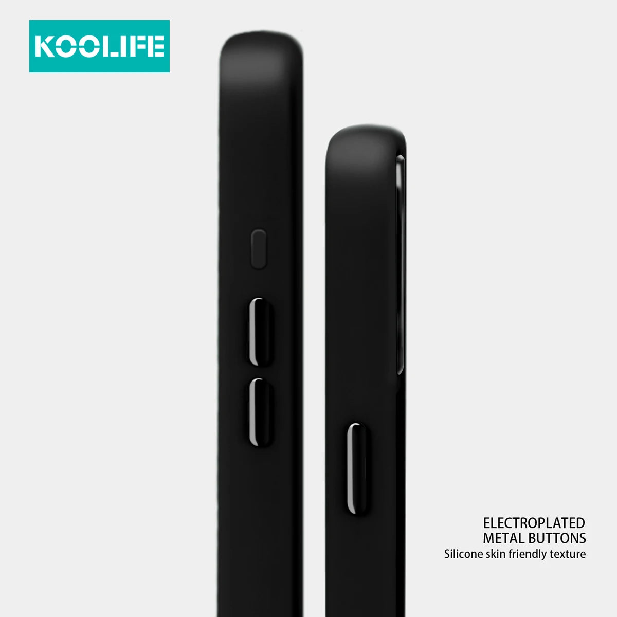 Koolife Skin-Feel Electroplated Frosted Magnetic Phone Case with Wireless Charging Pc+Tpu for iPhone 11 12 13 14 15 16 Pro Max