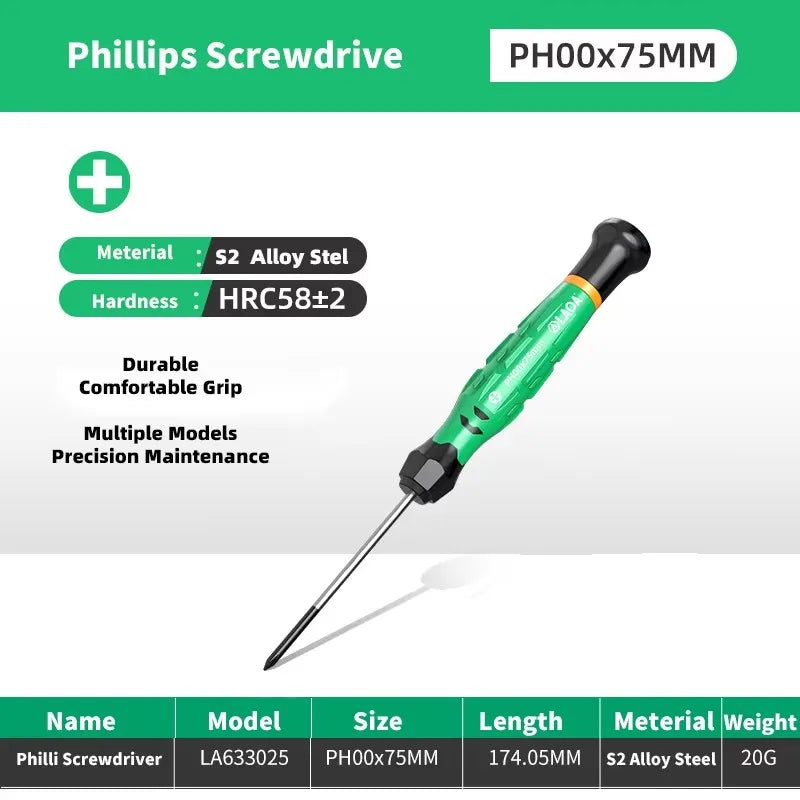 LAOA 1pcs precision screwdriver SL1.0-4.0  phillips mini  phillips plum blossom T5-T20