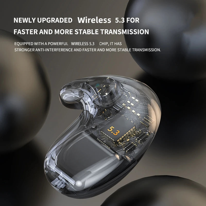 SK MD558 Invisible Earbuds Sleep 5.3 Wireless Bluetooth Ultra-Thin Noise Reduction Stereo Waterproof