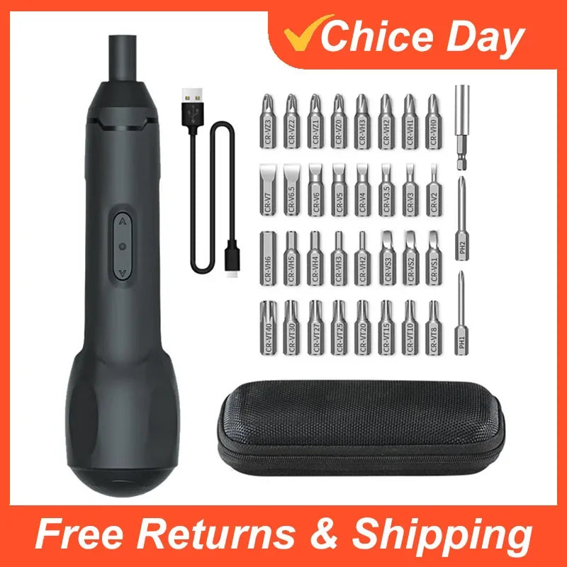 Rechargeable Cordless Electric Screwdriver – Manual & Automatic Multifunction Screw Driver