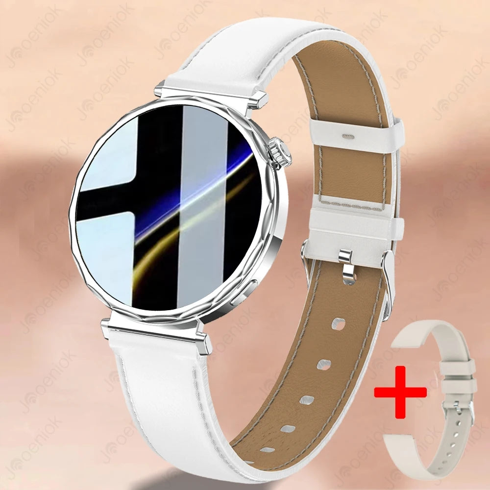 2025 New GPS Tracking Smartwatch Women AMOLED HD Screen Heart Rate Bluetooth Call IP68 Waterproof IOS