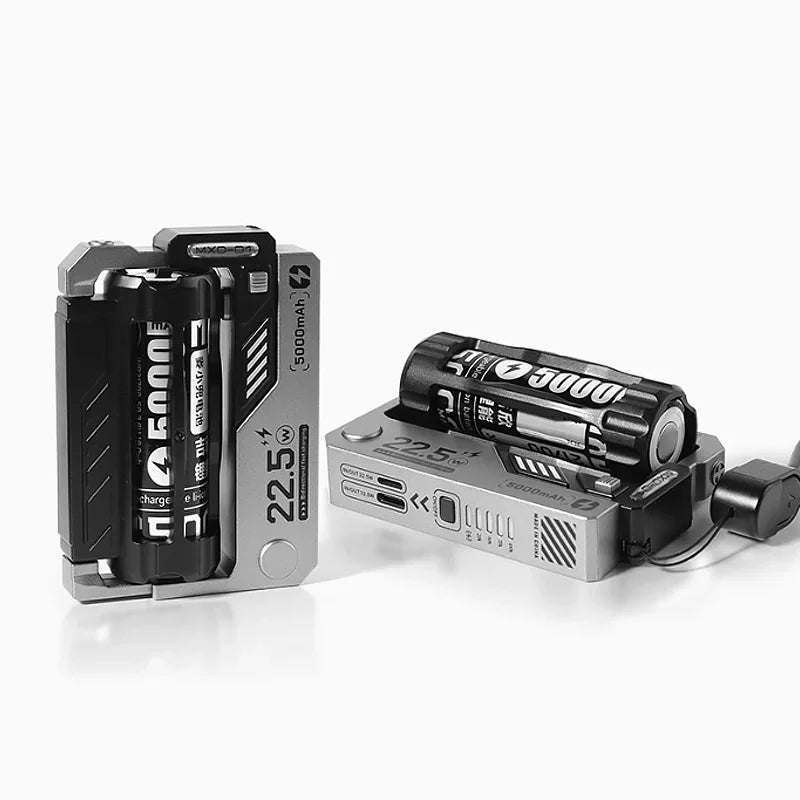 10000mAh Portable Power Bank Removable Replaceable Battery Pack 22.5W Fast Charging External Battery for Xiaomi iPhone Samsung