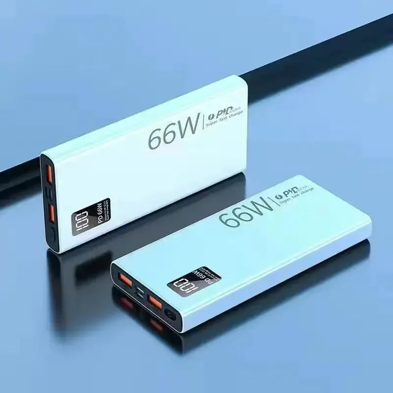 66W 20000mAh Fast Charger Power Bank Portable Charger USB Two-way Quick for iPhone Xiaomi Huawei Samsung slim
