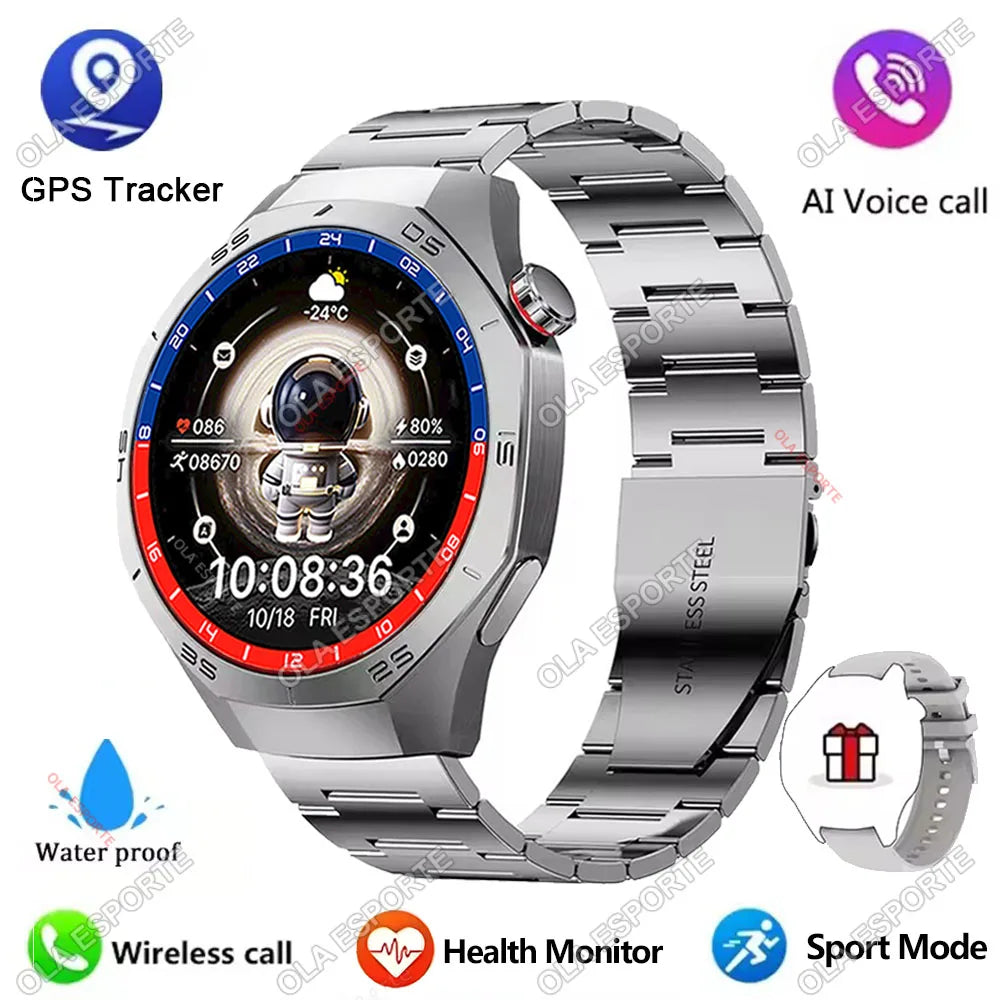 2025 New Watch 5 Pro Smart Watch 1.5“ AMOLED Screen NFC GPS Tracker BT Call Health Waterproof Men Women For Android