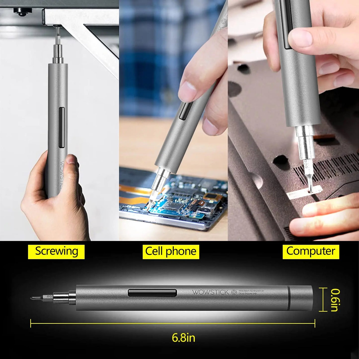 Original Wowstick 1F+ Pro 64-in-1 Electric Screwdriver – Cordless Lithium Rechargeable LED Repair Kit