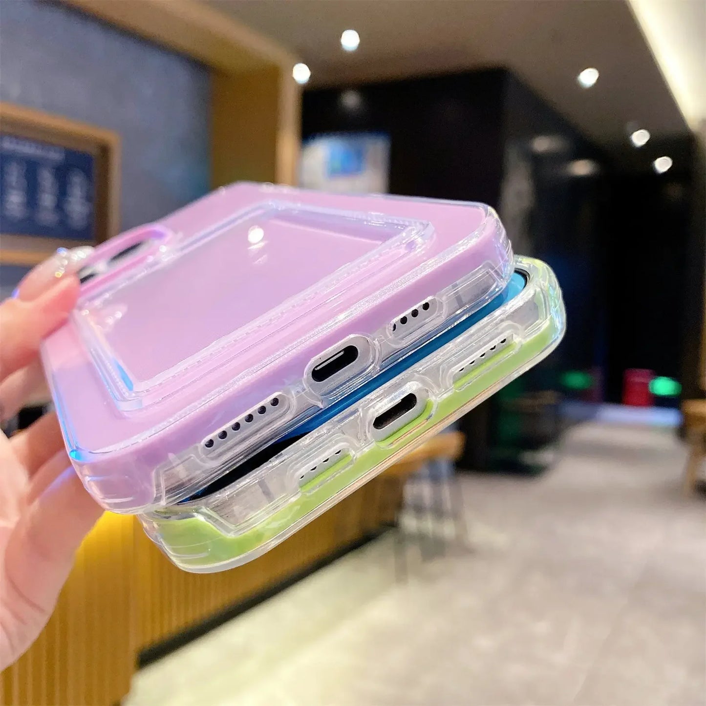 Candy Jelly Cute 2 in 1 Phone Case For Apple iPhone 11 12 13 14 15 16E 16 Pro Max Plus Funda with Card Holder Protective