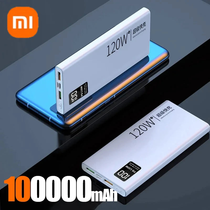 Xiaomi 120W Power Bank 50000mAh High Capacity Fast Charging Portable Battery Charger For iPhone Samsung Huawei Universal