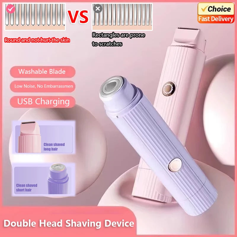 2025 New 2-in-1 Electric Razor for Women – Painless Hair Removal & Body Trimmer