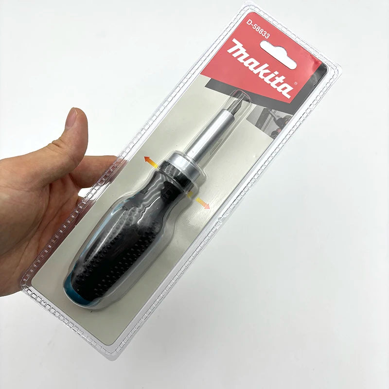 Makita D-58833 Ratchet Screwdriver 1/4" 25mm PH2 Positive Negative Magnetic Poles Screw Hand Tool Attachments