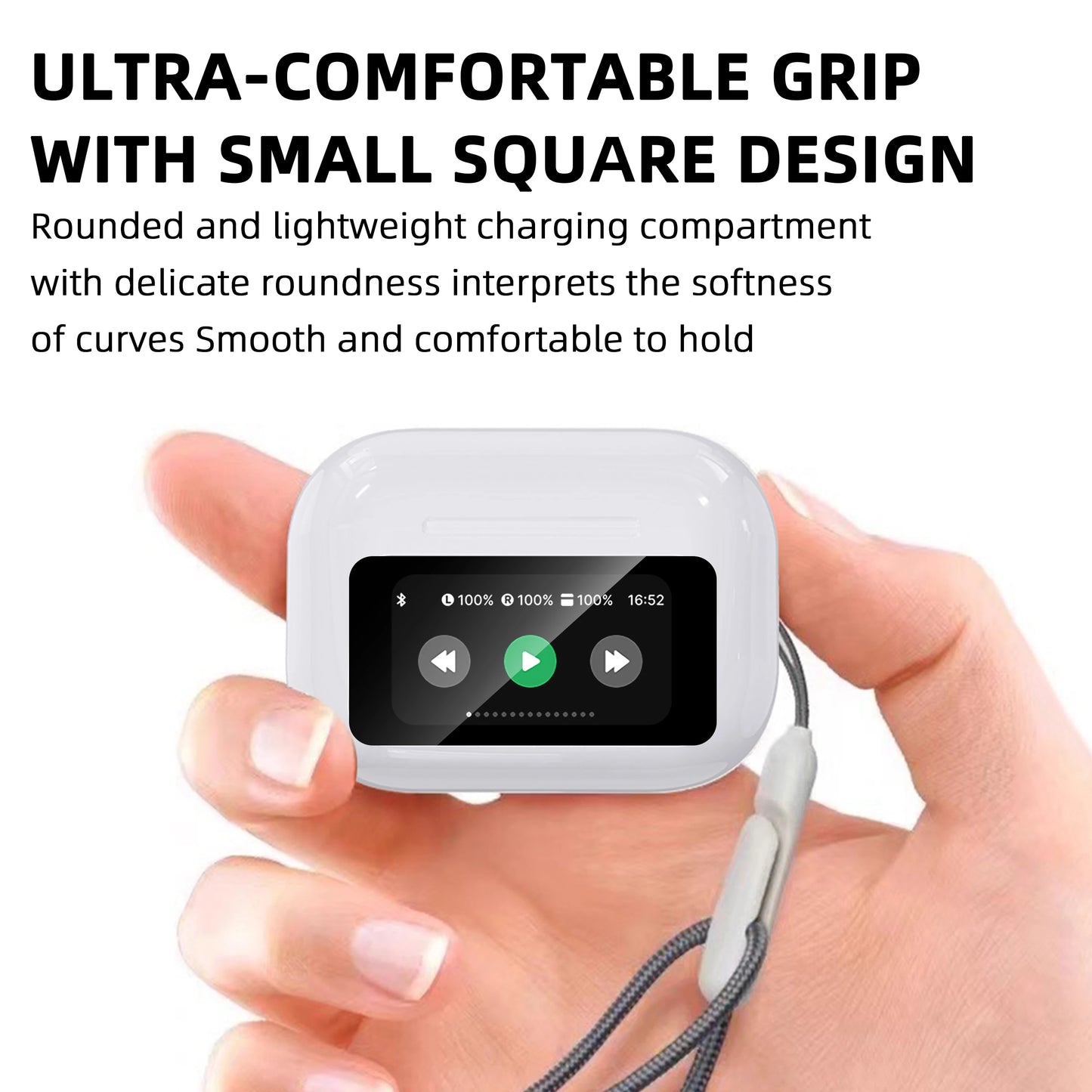 Wireless Bluetooth Headset ANC active noise cancelling earbuds with built-in microphone Touch earphones suitable for Android/iOS