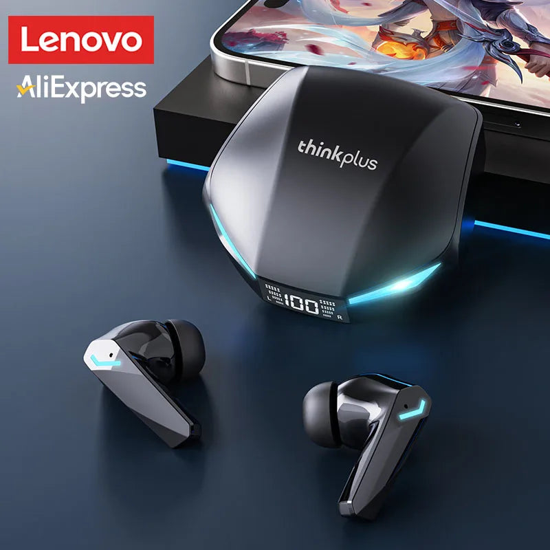 Original Lenovo XT53 Earphone Wireless Upgrade Bluetooth 5.4 Headphones Noise Reduction LED Low Latency Gaming