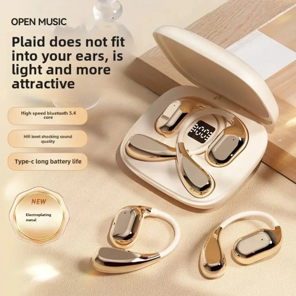 SW-016 Wireless Earphones HiFi Stereo Display Long Standby Touch Earhook Bluetooth Low Latency Gaming