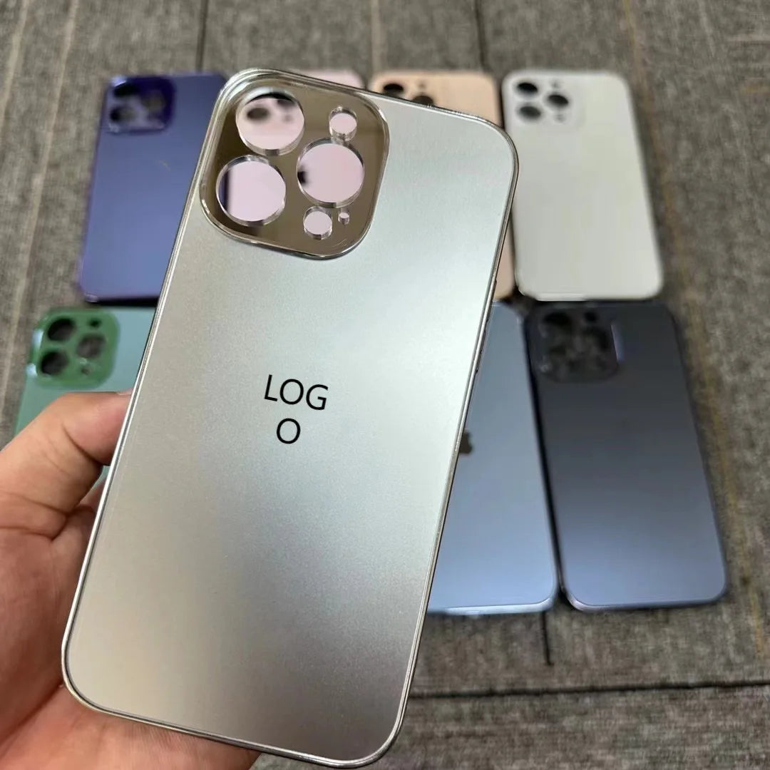 Original High Quality Plating Transparent Phone Case For IPhone 16 15 14 13 12 11 Pro Max Plus Lens Film Protection Back